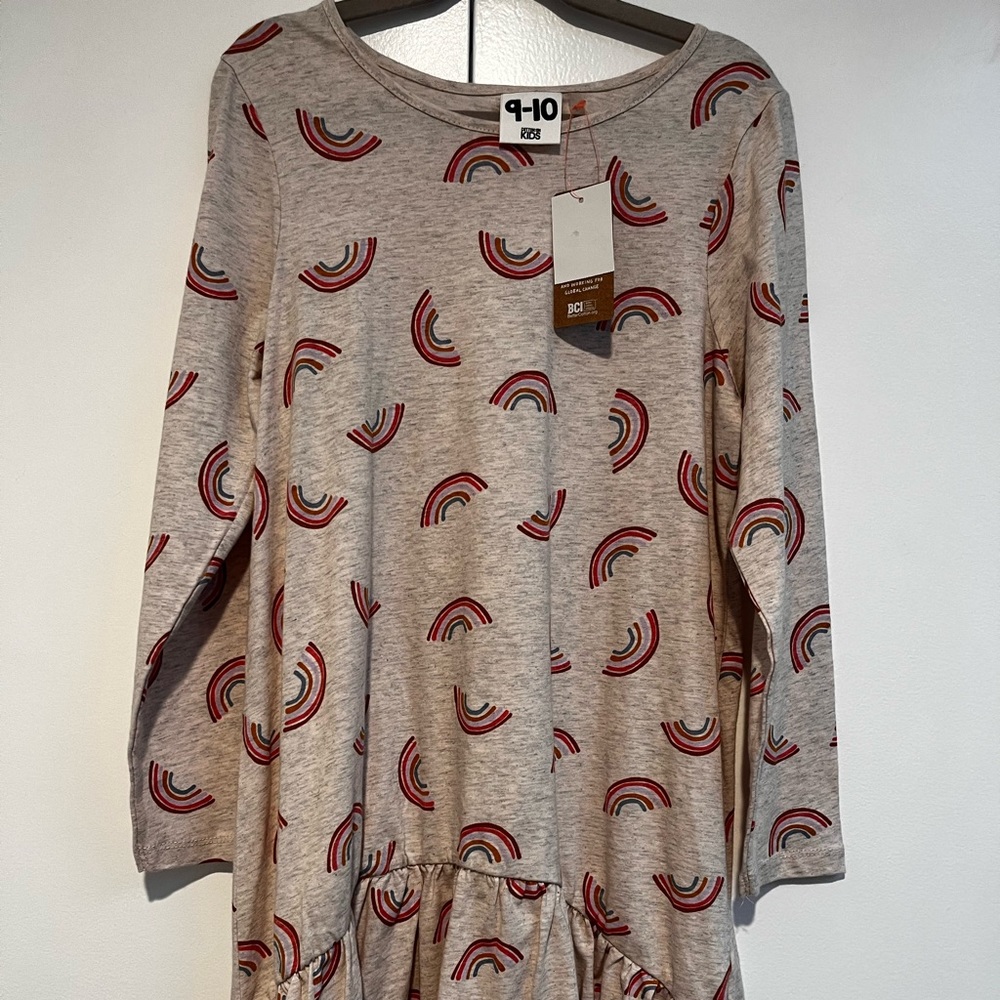 New. COTTON ON KIDS. Rainbow print dress.